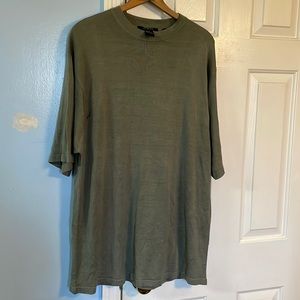 Women’s 2X green silk sweater